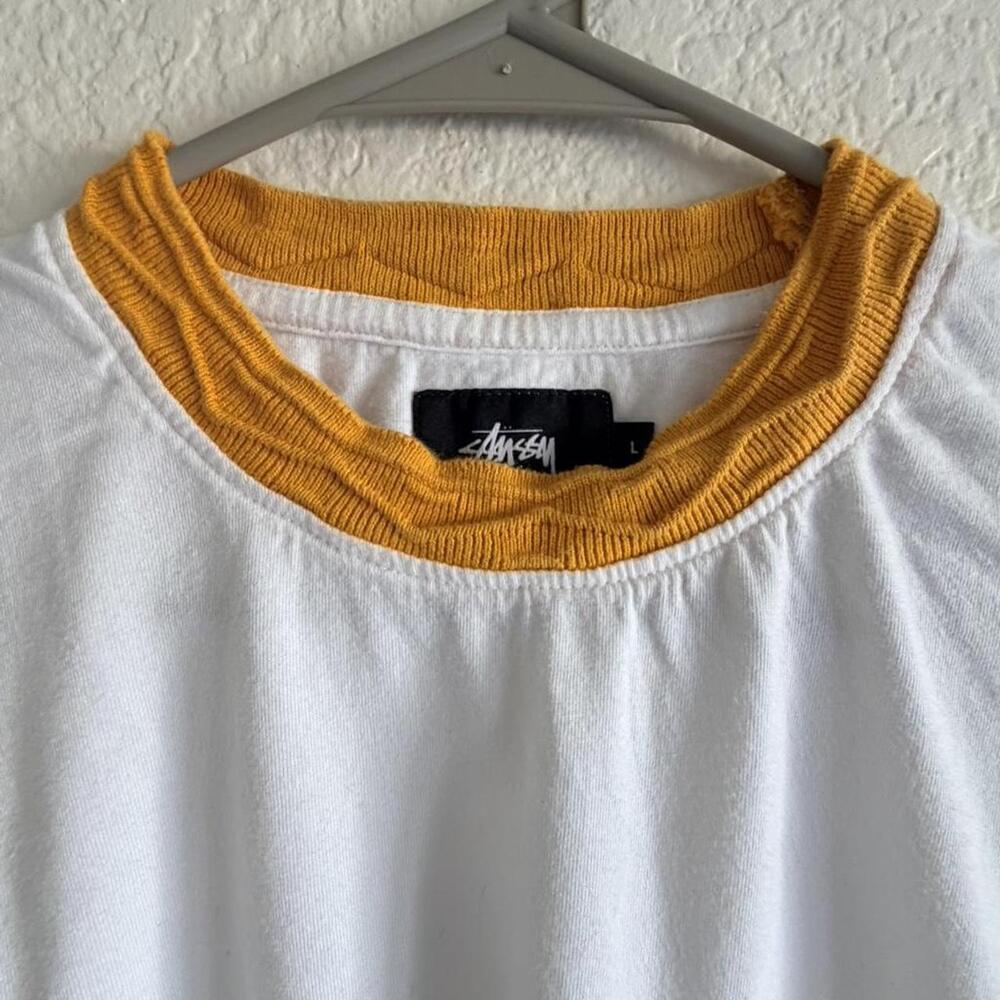 Vintage Stüssy Jacquard Tee - Size Large